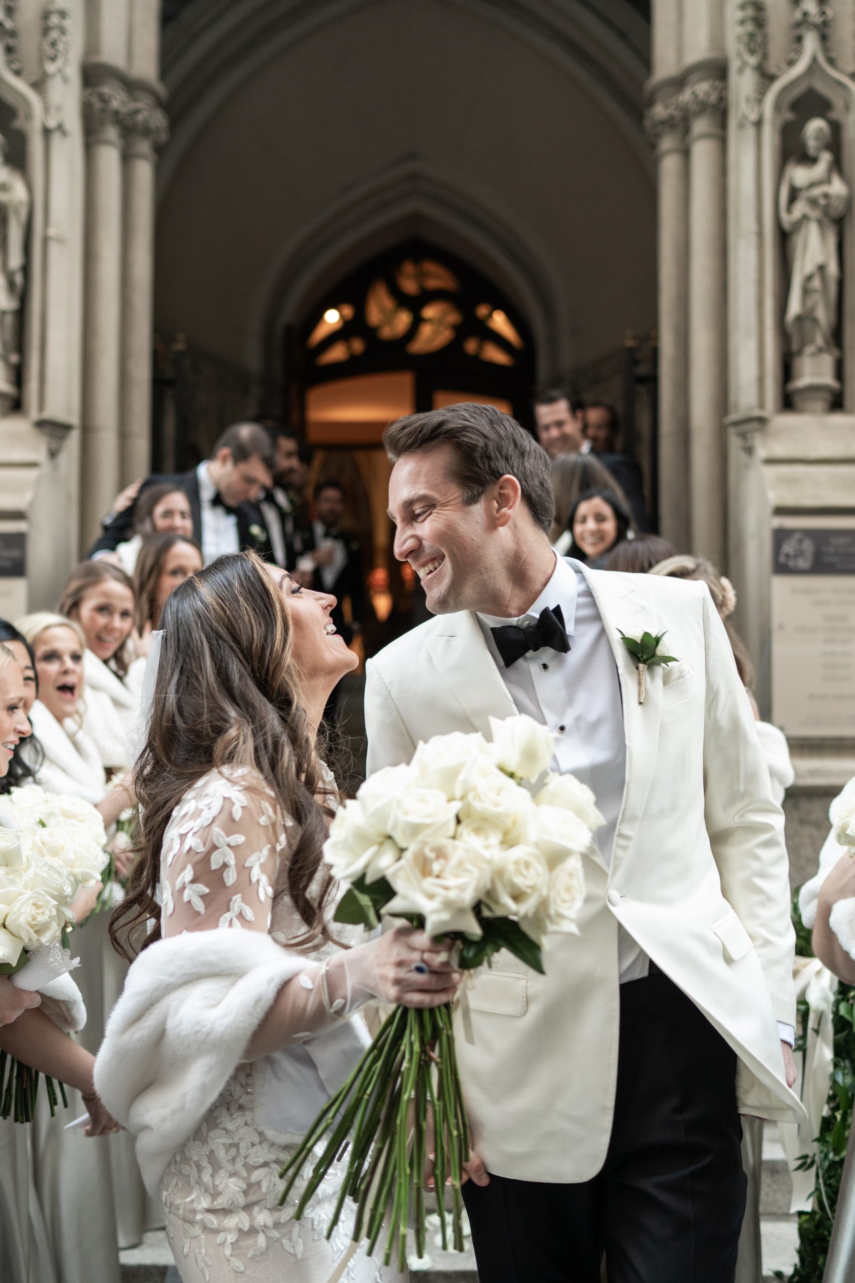 Bride & Groom at St. John the Evangelist Roman Catholic Church