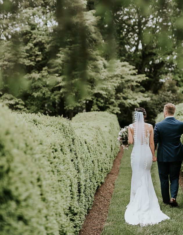 Cat and Andrew together on their wedding day